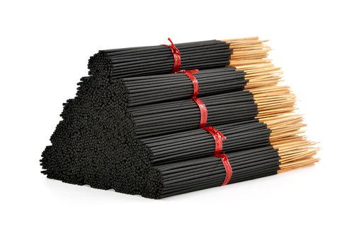 1000 Unscented Charcoal Black Incense Sticks 11" Bulk - 100% Natural Charcoal, Joss and Bamboo Punk Blanks - Great for DIY Aromatherapy Incense Making.
