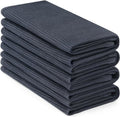 Homaxy 100% Cotton Waffle Weave Kitchen Towels - Soft, Absorbent & Quick-Dry - 4 Pack, Dark Grey, 16 x 26 Inches