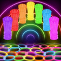 Glow Sticks Bulk Party Pack - 100 Ultra Bright Glow in the Dark Party Favors | 8-Inch Sticks with Bracelets & Necklaces