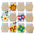 POATROZON Valentine's Day Gifts Party Favor 28Pcs Wooden Slices Card DIY Craft Heart Shape for Kids Crafts and Art Classroom Exchange (Heart, One Size)