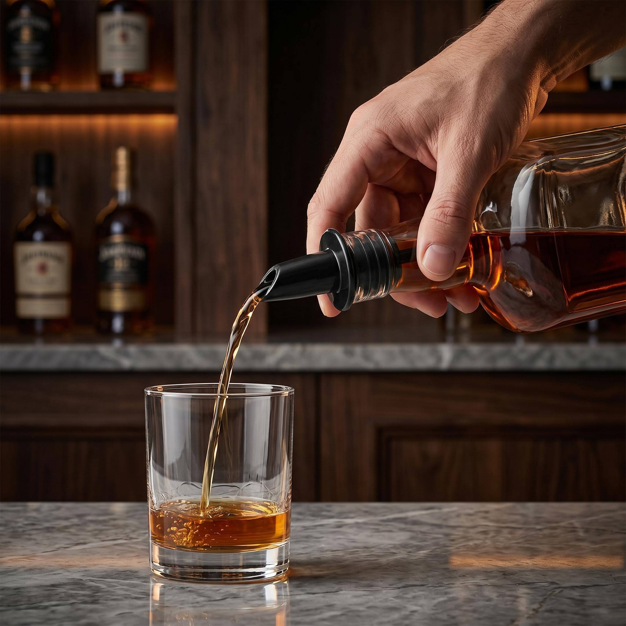 Hedume 50 Pack Bottle Pourers, Free Flow Pourers, Liquor Bottle Pourer Perfect for Pubs, Clubs, Restaurants, Bars, Coffee Shops and Diners