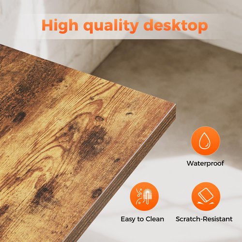 Mericonia 48 inch Computer Desk, Gaming Desk for Small Spaces, Modern Simple Style Table for Home Office, Study Student Writing Table