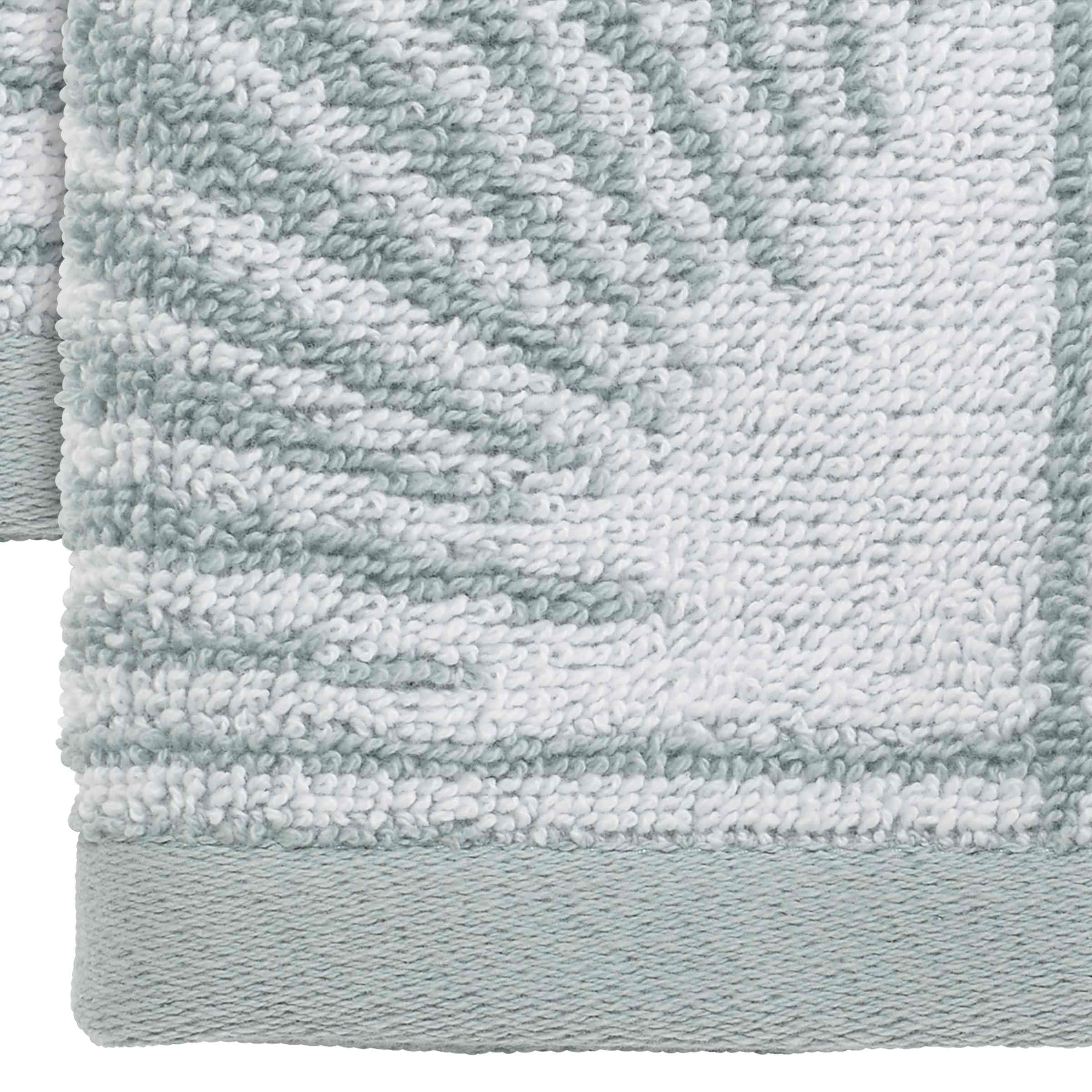 Nicole Miller - Washcloths, Soft & Absorbent Cotton, Dorm Room Essentials, Set of 4 (Kendall Collection, Oasis)