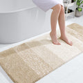 OLANLY Large Bathroom Rugs - Extra Soft Microfiber Mat, Quick Dry & Washable, 40x24, Light Beige