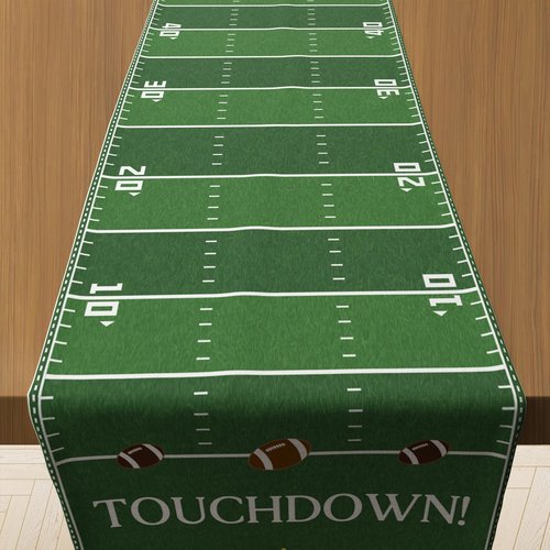 OHOME Football Party Decorations for Super Game Bowl 2026 - Game Day Table Runner | Football Decor Party Supplies - Football Theme Birthday Decorations Holiday Banner for Home