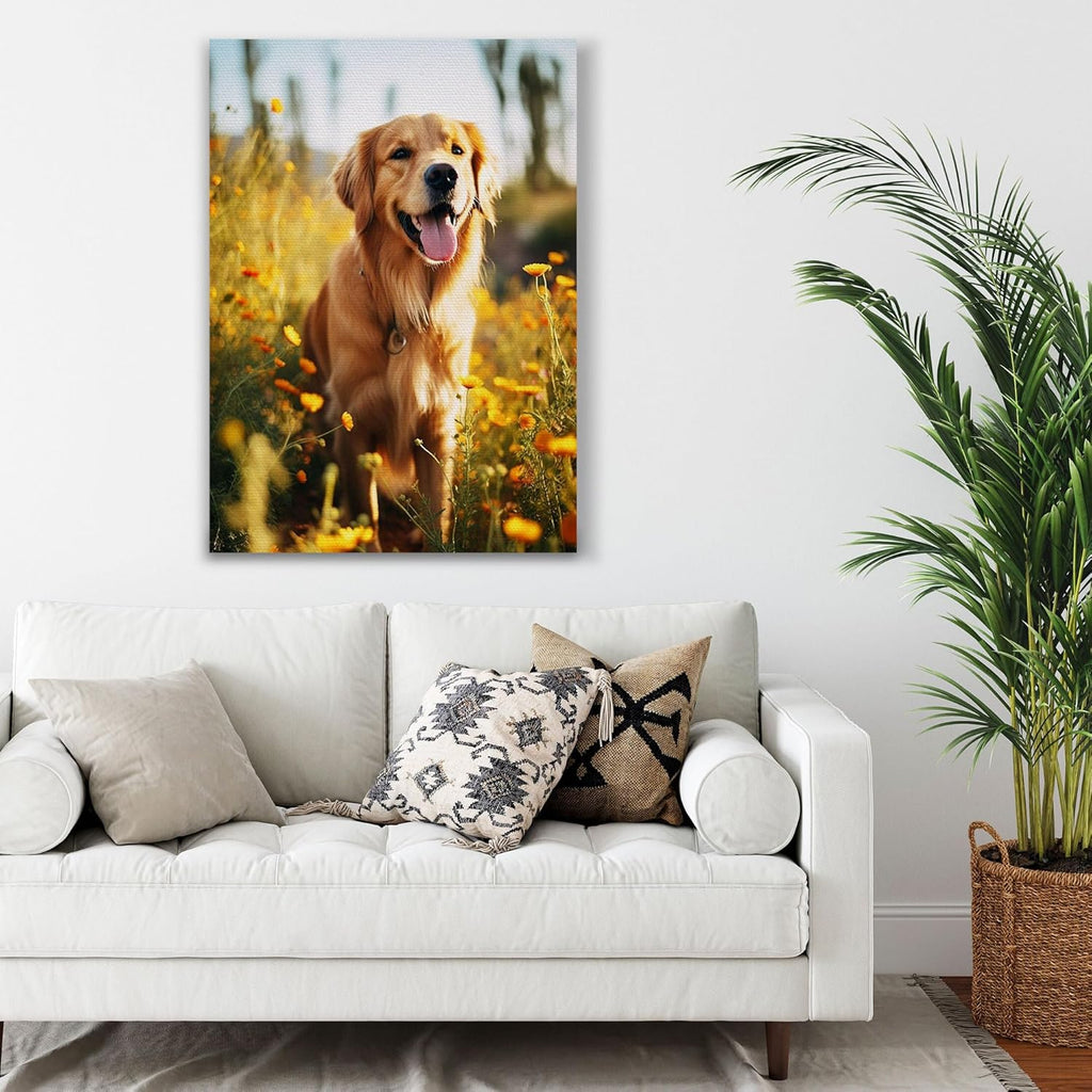 SPECPIX Custom Canvas Prints with Your Photos Customized Canvas Wall Art Personalized Canvas Pictures Gifts for Pet Dog Baby Family Mom Dad Men Women Couple Boyfriend Girlfriend Framed 12x16