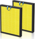 LEVOIT Vital 200S Pet Care Replacement Filter - HEPA & Activated Carbon, 2 Pack, Yellow