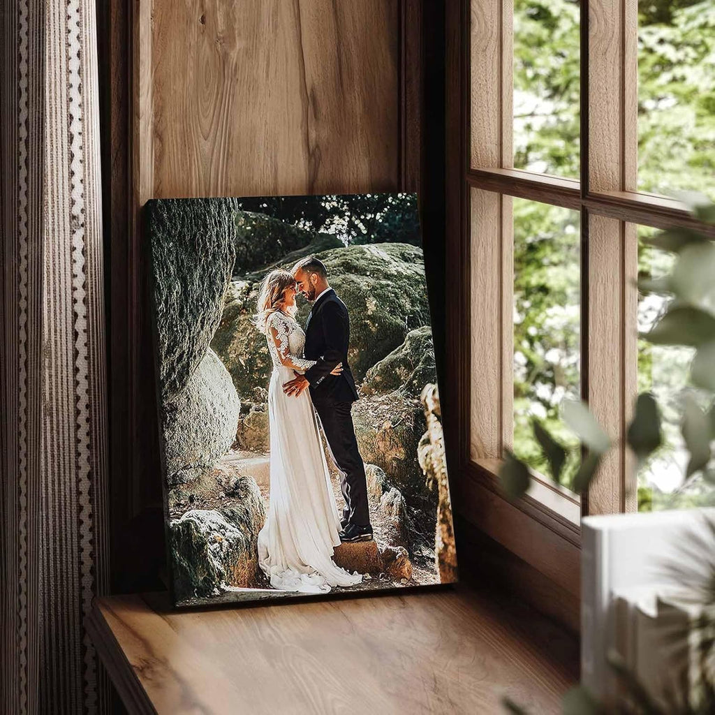 Skiennix Custom Canvas Prints - Personalized Wall Art for Home Décor | 8x8in Family & Pet Photos