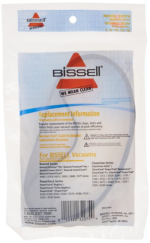 Bissell Replacement Belts, 2 Count (Pack of 2)