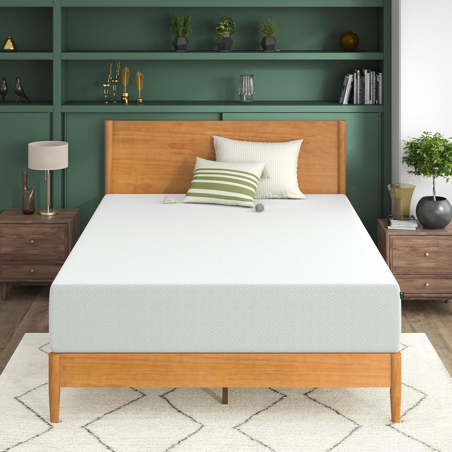 ZINUS Memory Foam King Mattress - 12 Inch Green Tea Infused Comfort for Restful Sleep