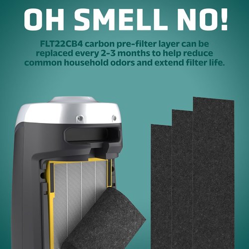 GermGuardian Carbon Air Purifier Replacement Filter - 4-Pack for AC4825, AC4900, AC4300, CDAP4500 & AP2200CA