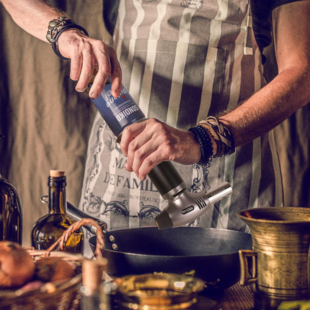 Sondiko Kitchen Torch - Versatile Cooking & Soldering Tool with Butane Included | Perfect for Men