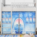 Hahafelt Loft Bed Tent Curtain Set for Low Twin,Bunk Bed Curtains Princess Play Tent Winter Party Decoration for Indoor & Outdoor Play