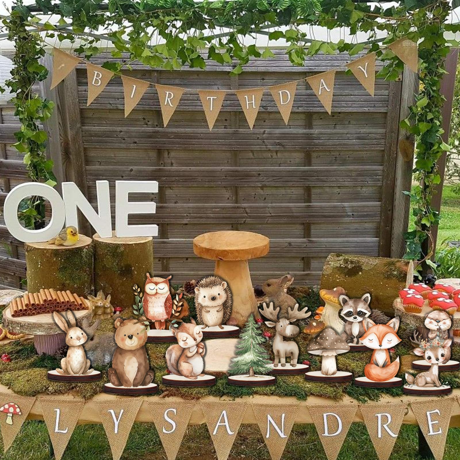Woodland Baby Shower Decorations 12Pcs Woodland Centerpieces for Table Decorations