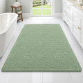 OLANLY Bathroom Rugs - Extra Soft Chenille Bath Mats with Rubber Backing | 70x46 Sage Green, Quick Dry & Machine Washable