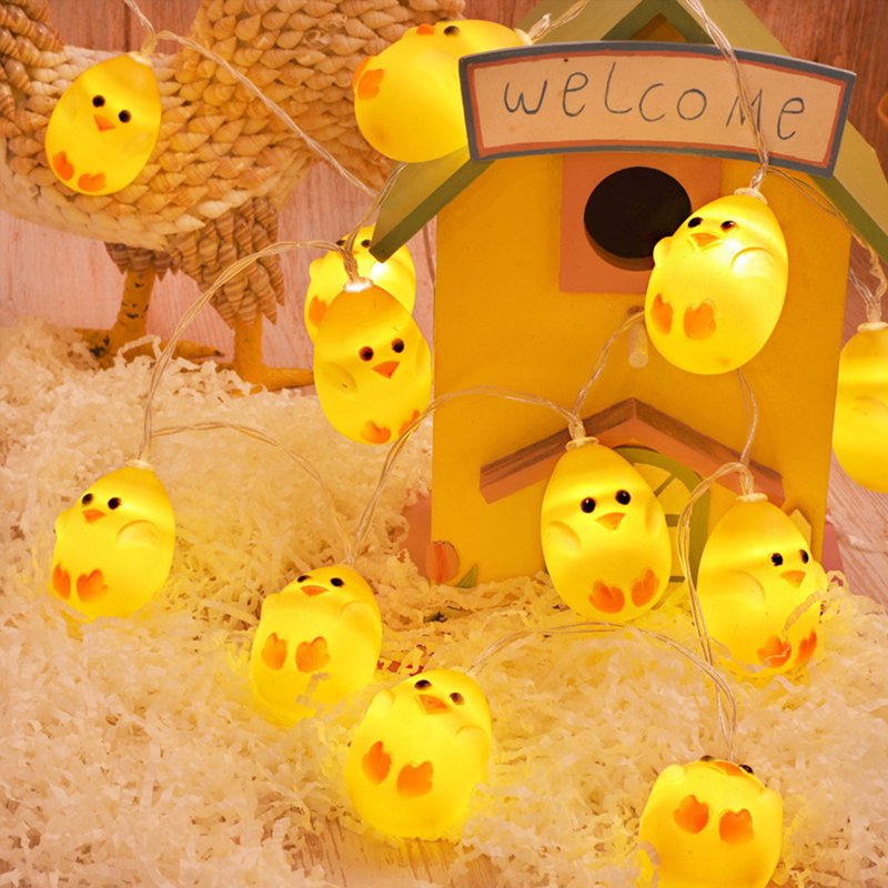 Indoor Easter Lights LED Chick & Egg String Lights - Spring & Holiday Decor - Variation of THIS listing