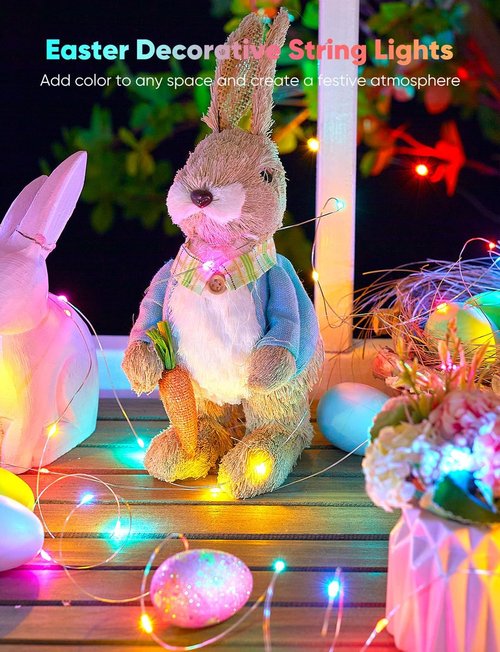 Minetom Color Changing Fairy Lights - 33FT 100 LED String Light with Remote & 12 Modes for Indoor Decor