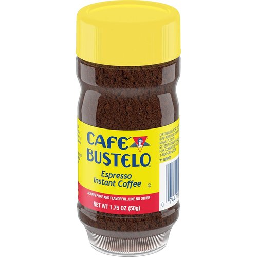 Café Bustelo Espresso Style Dark Roast Instant Coffee - Rich Flavor, 1.75 Ounces
