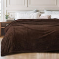 Exclusivo Mezcla Fleece King Size Bed Blanket, Ultra Soft, Lightweight and Fuzzy Coffee Blanket for Women, Home Decor, 90x104 Inches