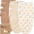 Lil Fawn 3-Pack Organic Baby Swaddle Sleep Sacks - Soft & Snug for Newborns 0-3 Months