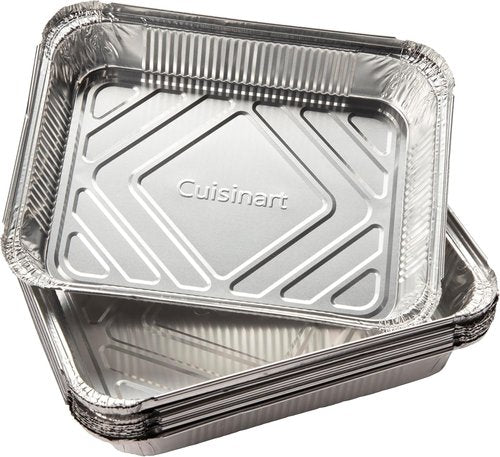 Cuisinart 10-Pack Heavy-Duty Aluminum Grease Tray Liners | Disposable Drip Trays for Griddles & Grills