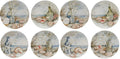 Certified International Coastal Landscape 9" Salad/Dessert Plates, Assorted Designs, Multicolor, Medium, Set of 4 (Pack of 2)