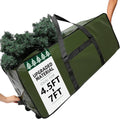 HOMEST Christmas Tree Storage Bag - Fits 4.5-7 Ft Artificial Trees | Zippered, Reinforced Handles & Wheels, Green
