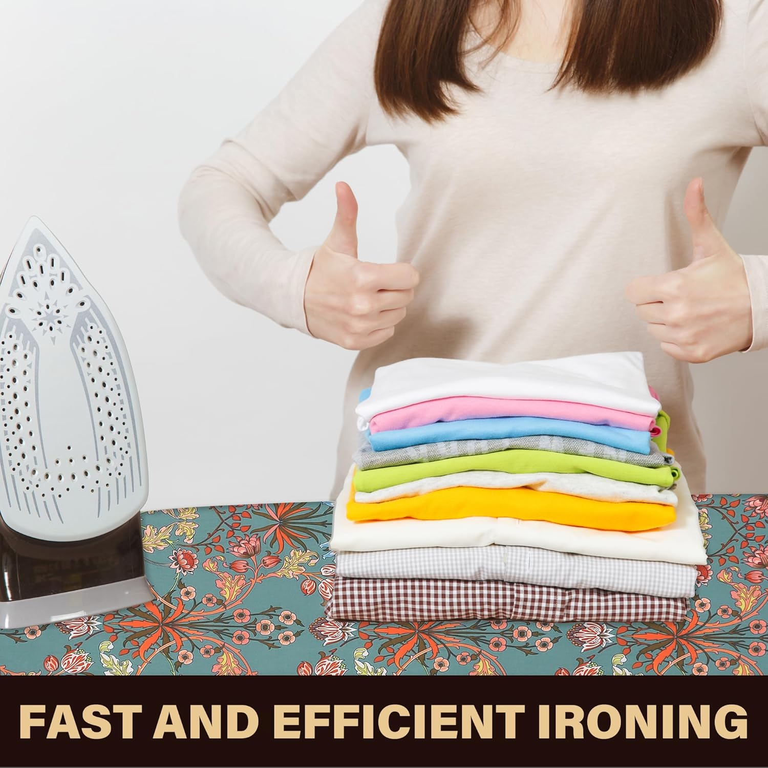Caius Ironing Board Cover - Easy Installation, Stain Resistant, Fits Standard 15x54 Size