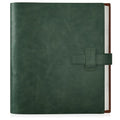 Artmag Photo Album 4x6 200 Photos, Thick Leather Cover Picture Album with 30 PCS Kraft Writing Paper Holds 200 Horizontal Photos for Family Wedding Anniversary (Dark Green)