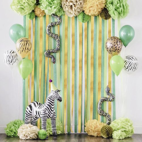 Sage Green Crepe Paper Streamers 8 Rolls 656 ft Crepe Paper Decorations for Birthday Party, Baby Shower, Wedding, Bridal Shower, Bachelorette