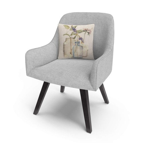 Trademark Fine Art Blossoms on Birch I by Cheri Blum, 16x16 Decorative Throw Pillow
