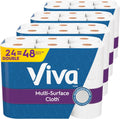 Viva Multi-Surface Cloth Paper Towels - 24 Double Rolls | 110 Sheets Per Roll for Ultimate Cleanliness