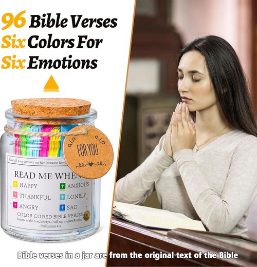 Bible Verse Jar - Daily Encouragement Gift for Women | Perfect for Easter, Birthdays & Mother's Day