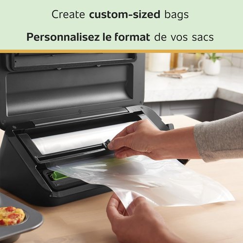 FoodSaver Vacuum Sealer Bags - Custom Length Multipack for Airtight Food Storage | 5 Count Rolls