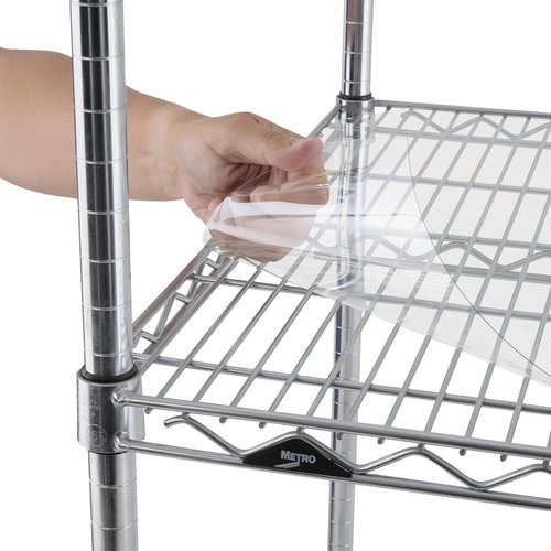 Metro 1848CI-4 Clear Shelf Inlays for 18" x 48" Super Erecta Shelving, Package of 4 Flexible Wire Shelf Liners