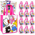 Hello Kitty and Friends Party Favor Bag Set - Bundle with 12 Reusable Sanrio Totes, Stickers and More | Hello Kitty & Friends Birthday Party Supplies