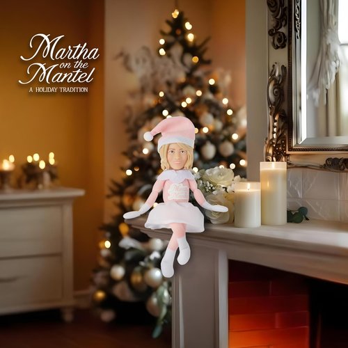 Martha Stewart Martha on The Mantel - 2025 Edition, 12" Christmas Figurine, Holiday Collectible Decor, Secret Santa Collectible, Stocking Stuffer Gift for Men and Women