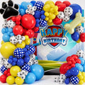 ALL-IN-1 Paw Balloons Garland Arch Kit - Bonus Dog Bone & Paw Print Balloons for Birthday Decor | Perfect for 3rd Birthday Party