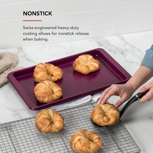 KitchenAid Nonstick Aluminized Steel Baking Sheet - 10x15in | Perfect for Baking & Roasting