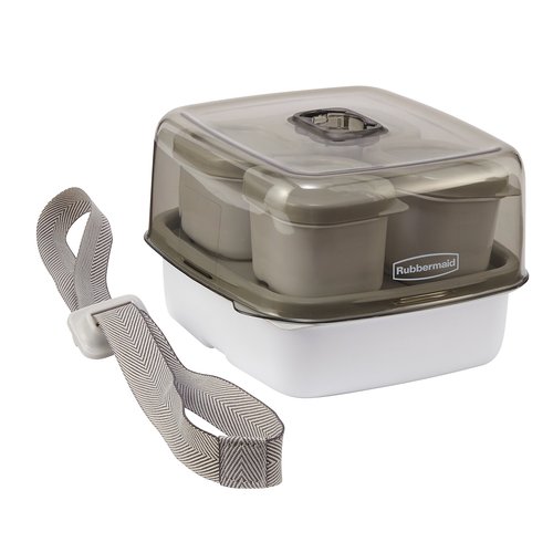 Rubbermaid Fasten + Go Sandwich Kit, Smoke Gray, 3-Piece Set