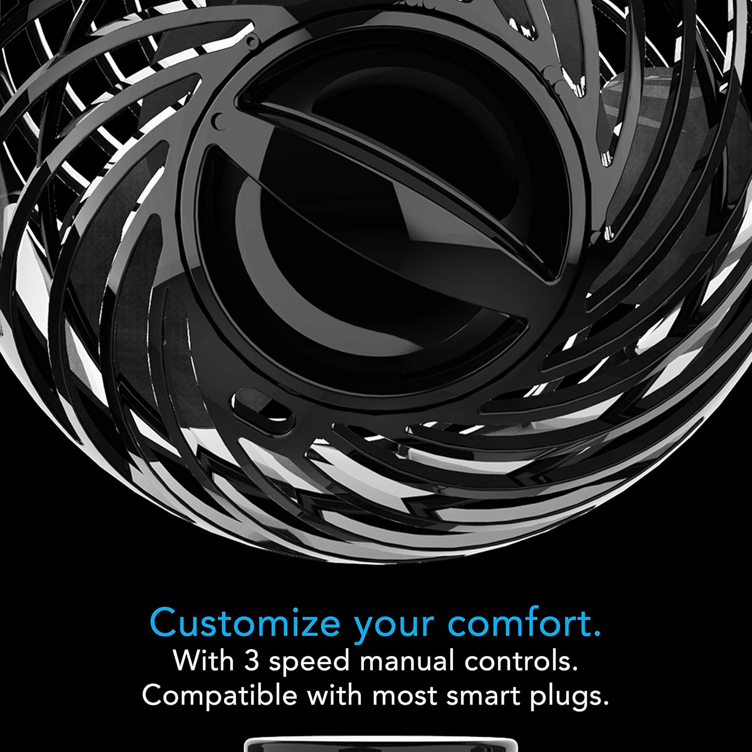 Vornado Pivot Clip Personal Air Circulator - 3-Speed Portable Desk Fan | 360-Degree Adjustable, Whisper Quiet, Black