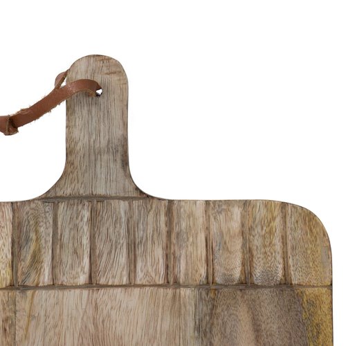 Foreside Home & Garden Wide Cutting Board Rectangle Hand Carved Wood Serving