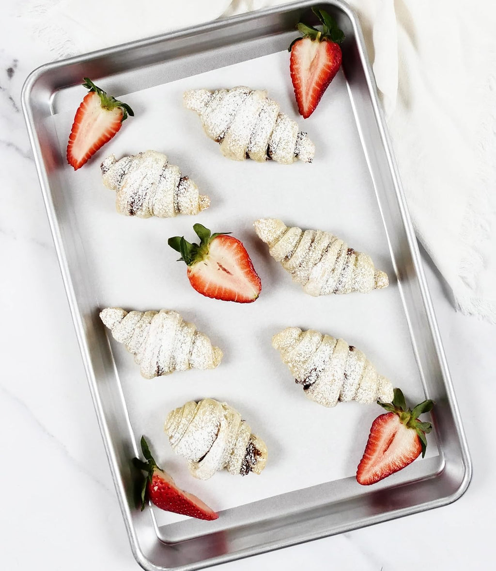 USA Pan Bakeware | Traditional Aluminized Steel Quarter Sheet Baking Pan - Uncoated Design for Perfect Baking