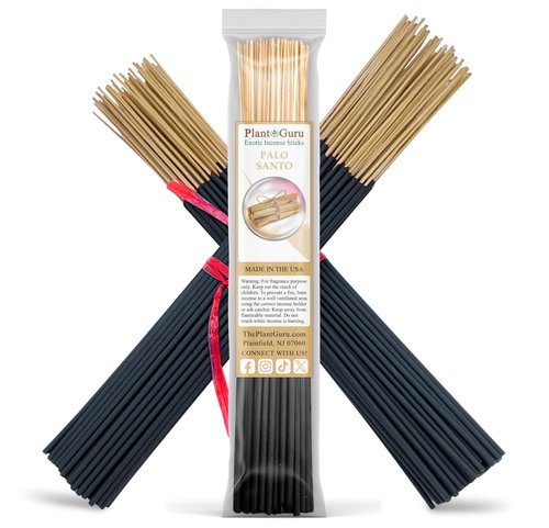 Palo Santo Incense Sticks 11" - 1 Bundle 85 to 100 Sticks - Smooth and Clean Long Burn Time, 45 to 60 Minutes.