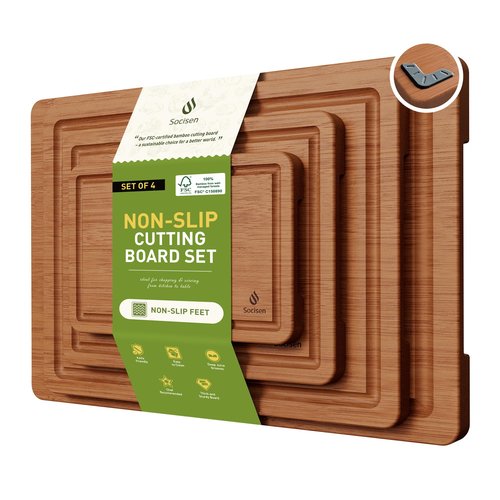 Bamboo Cutting Board Set Non Slip Feet Over Sink Father Day Dad Parents Papa Stepdad Pappy Poppy Pawpaw Who Want Nothing Everything Future Groom Bride Law Christmas Xmas