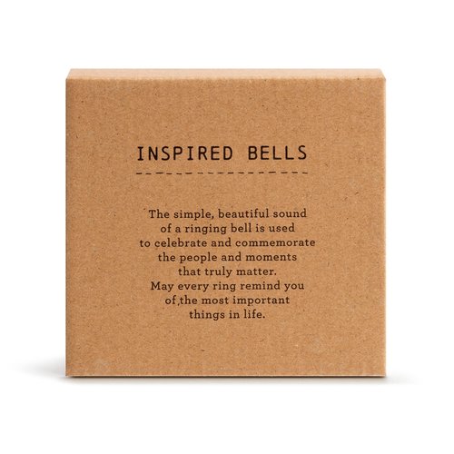 Demdaco Remembrance Gold Tone 2.5 inch Stoneware and Wood Mini Inspired Bell