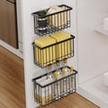 Mustorn 3 Pack Adhesive Cabinet Door Organizer, Lid Organizers Inside Cabinet Food Container/Tumbler Lid Organizer and Storage Cup Lids Holder for Kitchen & Bathroom Wall Mounted(Black)