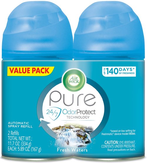Air Wick Freshmatic Automatic Spray Air Freshener, Fresh Waters, 6.17 Ounce