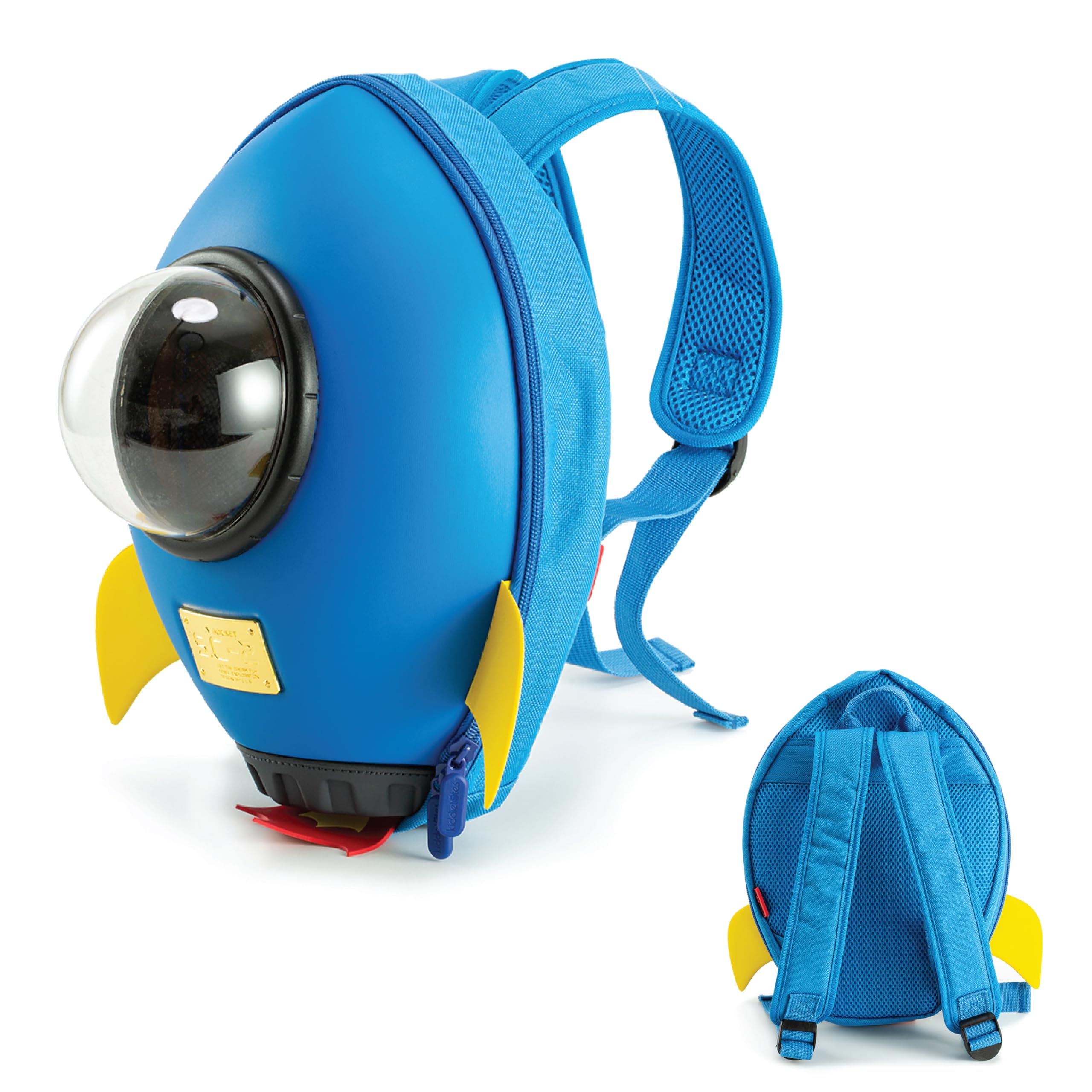 KIDDIETOTES Rocket Backpack for Toddlers, and Children - Perfect for Daycare, Preschool, Kindergarten, and Elementary School