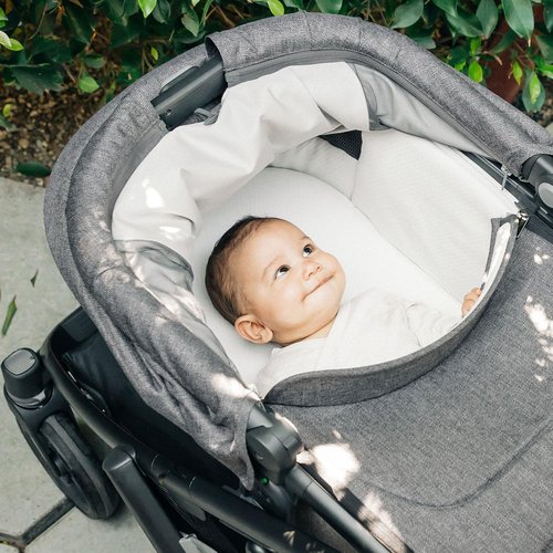 UPPAbaby Bassinet V3 Mattress Cover/Extra Cover for Bassinets 2018-Later/Ultra Soft and Comfortable/Machine Washable/White